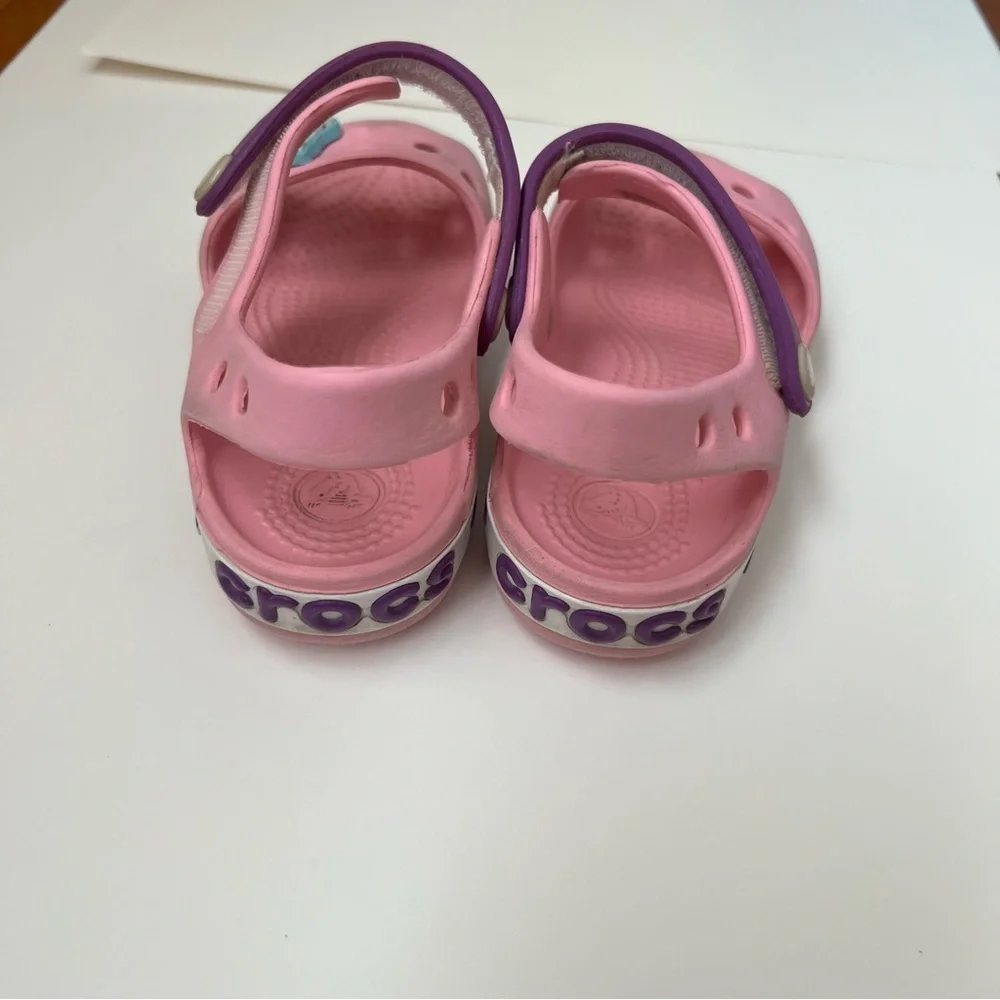 Crocs| Kids’ Bayaband Sandal Pink and Purple -Size 9